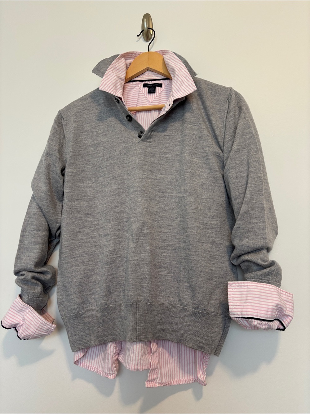 Bartolini Light Gray 100% Merino Sweater